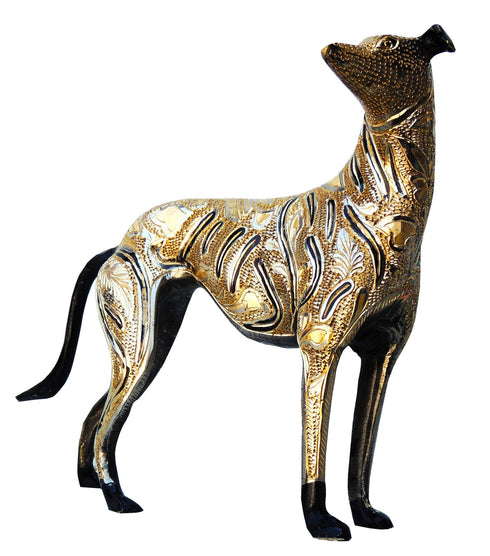 Brass Showpiece Dog Statue 1.154kg